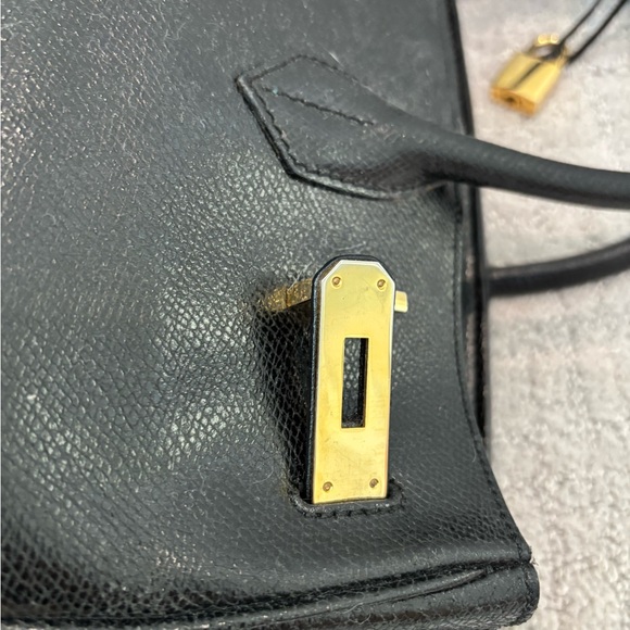 Vintage Black Birkin style - Picture 14 of 16